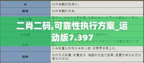 二肖二码,可靠性执行方案_运动版7.397