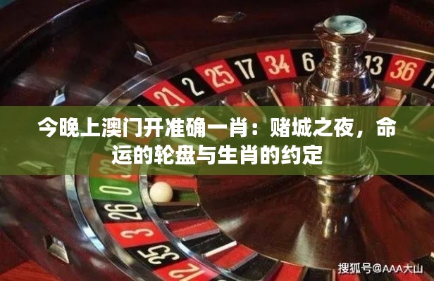 今晚上澳门开准确一肖:赌城之夜,命运的轮盘与生肖的约定
