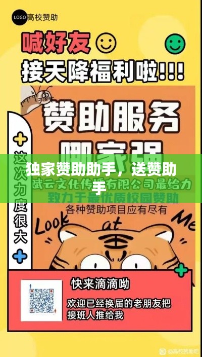 独家赞助助手，送赞助手 